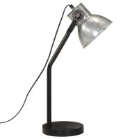 vidaXL Skrivbordslampa 25 W vintage silver 17x17x60 cm E27 - Bild 4