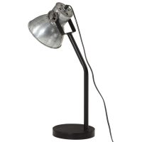 vidaXL Skrivbordslampa 25 W vintage silver 17x17x60 cm E27 - Bild 5