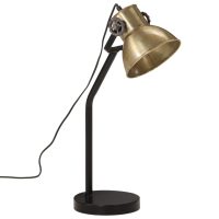 vidaXL Skrivbordslampa 25 W antik mässing 17x17x60 cm E27 - Bild 2