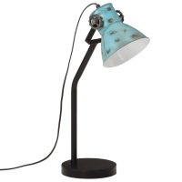 vidaXL Skrivbordslampa 25 W nött blå 17x17x60 cm E27 - Bild 2