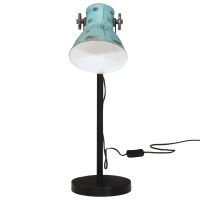 vidaXL Skrivbordslampa 25 W nött blå 17x17x60 cm E27 - Bild 3