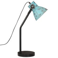 vidaXL Skrivbordslampa 25 W nött blå 17x17x60 cm E27 - Bild 4