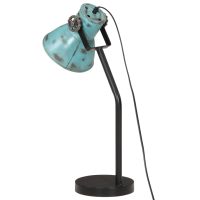 vidaXL Skrivbordslampa 25 W nött blå 17x17x60 cm E27 - Bild 5