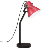 vidaXL Skrivbordslampa 25 W nött röd 17x17x60 cm E27 - Bild 2