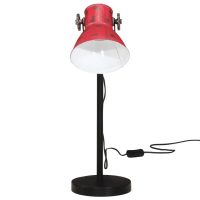 vidaXL Skrivbordslampa 25 W nött röd 17x17x60 cm E27 - Bild 3