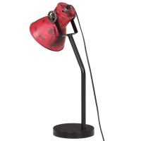 vidaXL Skrivbordslampa 25 W nött röd 17x17x60 cm E27 - Bild 5