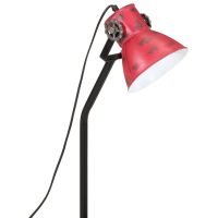 vidaXL Skrivbordslampa 25 W nött röd 17x17x60 cm E27 - Bild 7