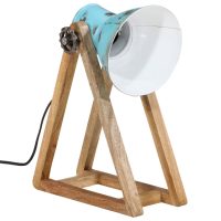 vidaXL Skrivbordslampa 25 W nött blå 30x17x40 cm E27 - Bild 2