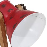 vidaXL Skrivbordslampa 25 W nött röd 30x17x40 cm E27 - Bild 7