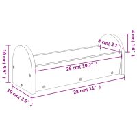 vidaXL Kaninmatare 28x10x10 cm massivt granträ - Bild 7