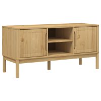 vidaXL Tv-bänk FLORO vaxbrun 114x43x55 cm massiv furu - Bild 2