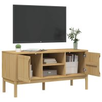 vidaXL Tv-bänk FLORO vaxbrun 114x43x55 cm massiv furu - Bild 4