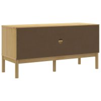 vidaXL Tv-bänk FLORO vaxbrun 114x43x55 cm massiv furu - Bild 7