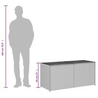 vidaXL Dynbox grå 283L konstrotting - Bild 10