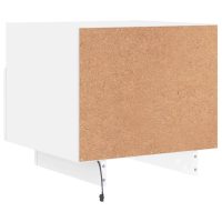 vidaXL Sängbord med LED-lampor 2 st vit 40x39x37 cm - Bild 10