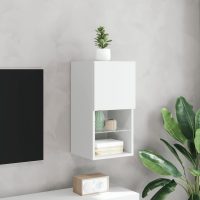 vidaXL Tv-bänk med LED vit 30,5x30x60 cm - Bild 4