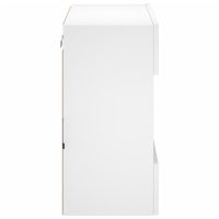 vidaXL Väggmonterad tv-bänk LED vit 58,5x30x60,5 cm - Bild 9