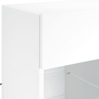 vidaXL Väggmonterad tv-bänk LED vit 58,5x30x60,5 cm - Bild 11