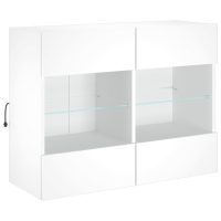 vidaXL Väggmonterad tv-bänk LED vit 78,5x30x60,5 cm - Bild 3