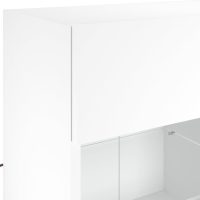 vidaXL Väggmonterad tv-bänk LED vit 78,5x30x60,5 cm - Bild 11