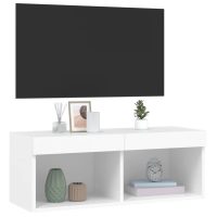 vidaXL Tv-bänk med LED-belysning vit 80x30x30 cm - Bild 6