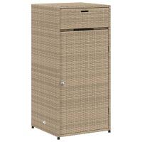 vidaXL Trädgårdsskåp beige 55x55x111 cm konstrotting - Bild 2