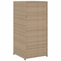 vidaXL Trädgårdsskåp beige 55x55x111 cm konstrotting - Bild 9