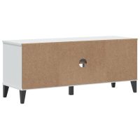 vidaXL Skobänk VIKEN vit 106x35x45 cm massiv furu - Bild 7