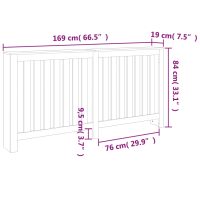 vidaXL Elementskydd vaxbrun 169x19x84 cm massiv furu - Bild 10