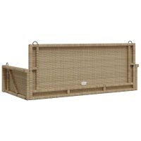 vidaXL Gungbänk beige 119x56x48 cm konstrotting - Bild 6