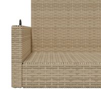 vidaXL Gungbänk beige 119x56x48 cm konstrotting - Bild 8