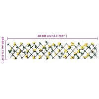 vidaXL Konstväxt murgröna spaljé expanderbar gul 180x20 cm - Bild 6