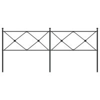 vidaXL Huvudgavel metall svart 200 cm - Bild 4