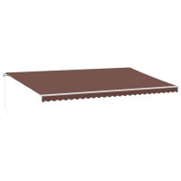 vidaXL Markis manuellt infällbar 600x300 cm brun - Bild 2