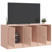 vidaXL TV-skåp rosa 99x39x44 cm stål - Bild 4