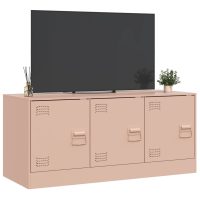 vidaXL TV-skåp rosa 99x39x44 cm stål - Bild 5