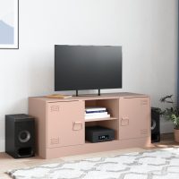 vidaXL TV-skåp rosa 99x39x44 cm stål - Bild 3