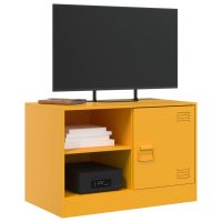 vidaXL TV-skåp 2 st senapsgul 67x39x44 cm stål - Bild 3