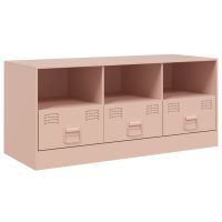 vidaXL TV-skåp rosa 99x39x44 cm stål - Bild 2