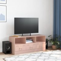 vidaXL TV-skåp rosa 99x39x44 cm stål - Bild 3