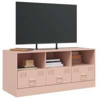 vidaXL TV-skåp rosa 99x39x44 cm stål - Bild 4