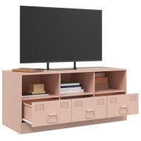 vidaXL TV-skåp rosa 99x39x44 cm stål - Bild 5