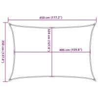 vidaXL Solsegel ljusgrå 4,5x3,5 m 100% polyesteroxford - Bild 10