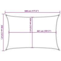 vidaXL Solsegel ljusgrå 5x3,5 m 100% polyesteroxford - Bild 10