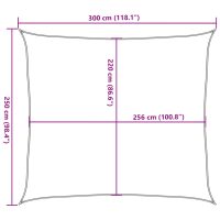 vidaXL Solsegel sandfärgat 3x2,5 m 100% polyesteroxford - Bild 10