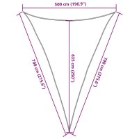 vidaXL Solsegel sandfärgat 5x7x7 m 100% polyesteroxford - Bild 10