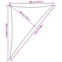 vidaXL Solsegel sandfärgat 4x5x6,4 m 100% polyesteroxford - Bild 10