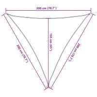 vidaXL Solsegel gräddvit 2x2x2 m 100% polyesteroxford - Bild 10