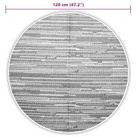 vidaXL Utomhusmatta grå Ø120 cm PP - Bild 6