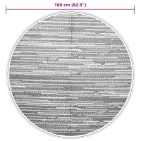 vidaXL Utomhusmatta grå Ø160 cm PP - Bild 6